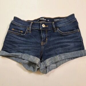 Hollister Low Rise Micro Mini Blue Jean Shorts Juniors 1  Mall‎ Booty